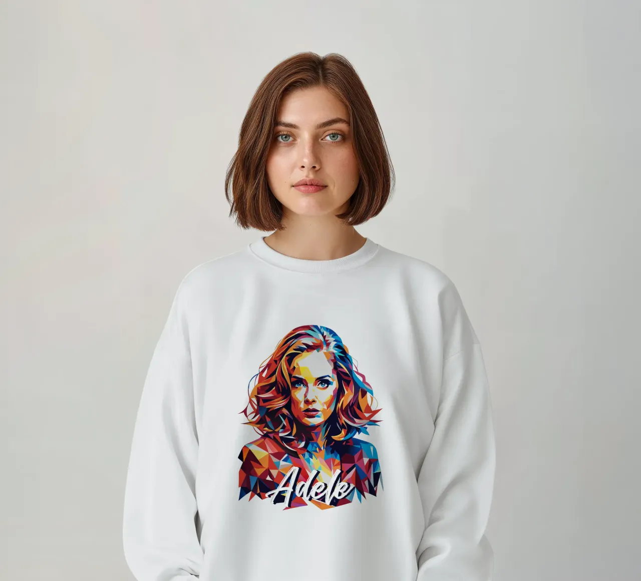 Ritratto di Adele Wpap Pop Art felpa da vectorartnesia