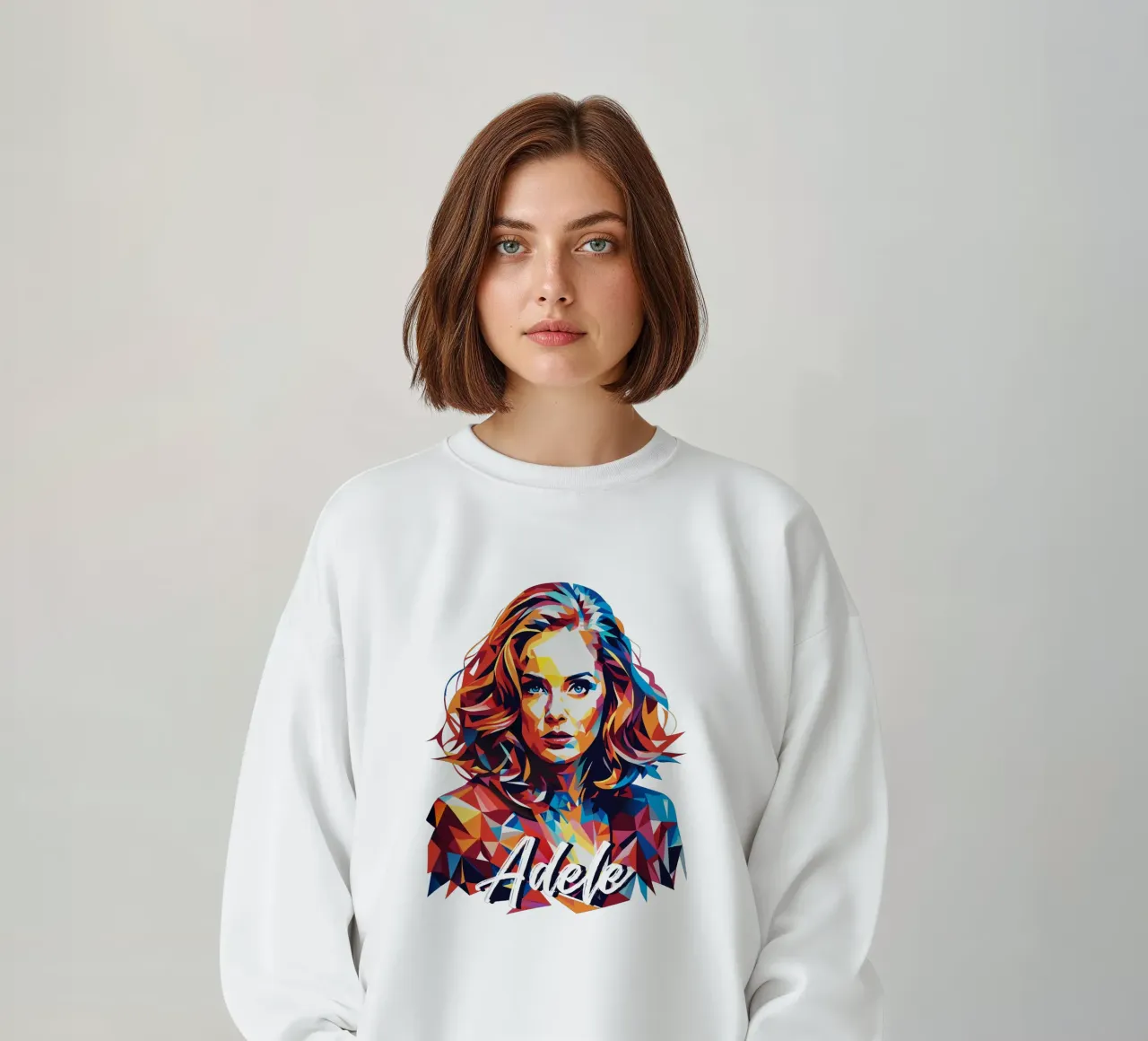 Ritratto di Adele Wpap Pop Art felpa da vectorartnesia