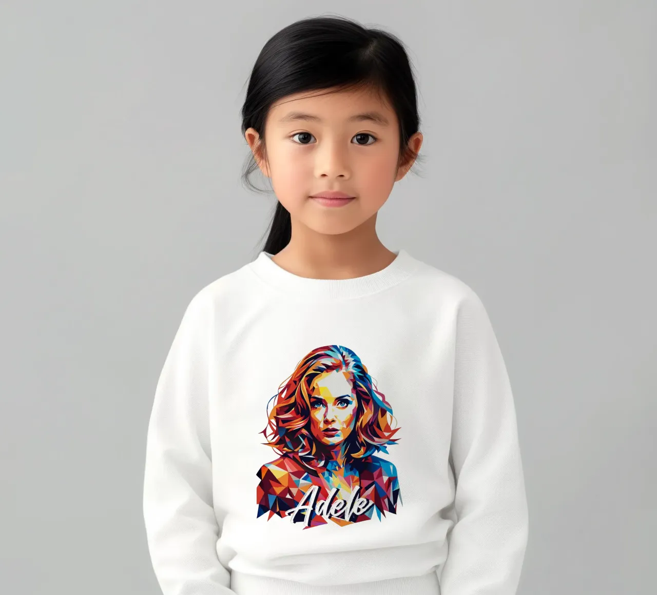 Ritratto di Adele Wpap Pop Art felpa bambino da vectorartnesia