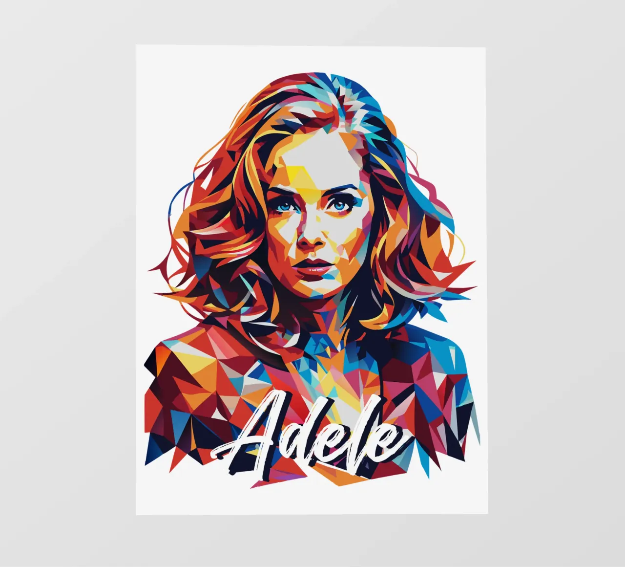Ritratto di Adele Wpap Pop Art pellicola backlit da vectorartnesia
