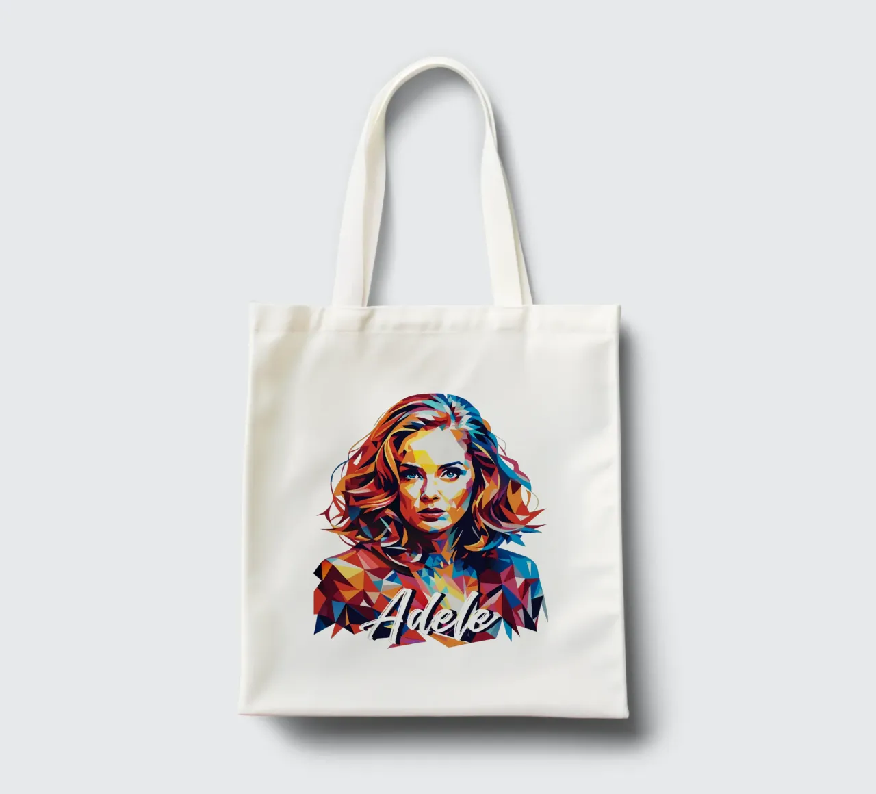 Ritratto di Adele Wpap Pop Art borsa in juta da vectorartnesia