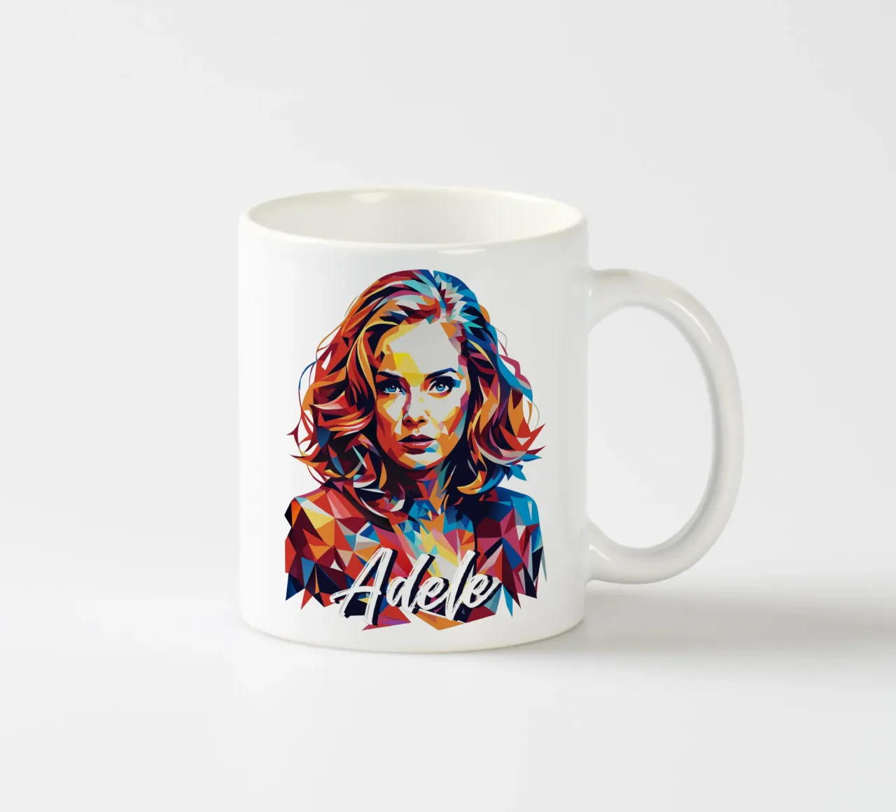 Ritratto di Adele Wpap Pop Art tazza in ceramica da vectorartnesia