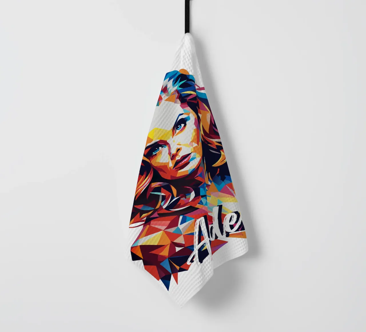 Ritratto di Adele Wpap Pop Art canovaccio da cucina da vectorartnesia