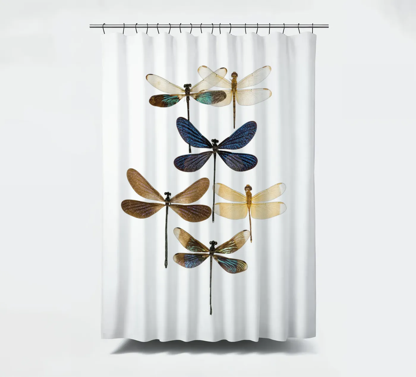 Dragonflies Duschvorhang von Curious Collections by Marielle Leenders