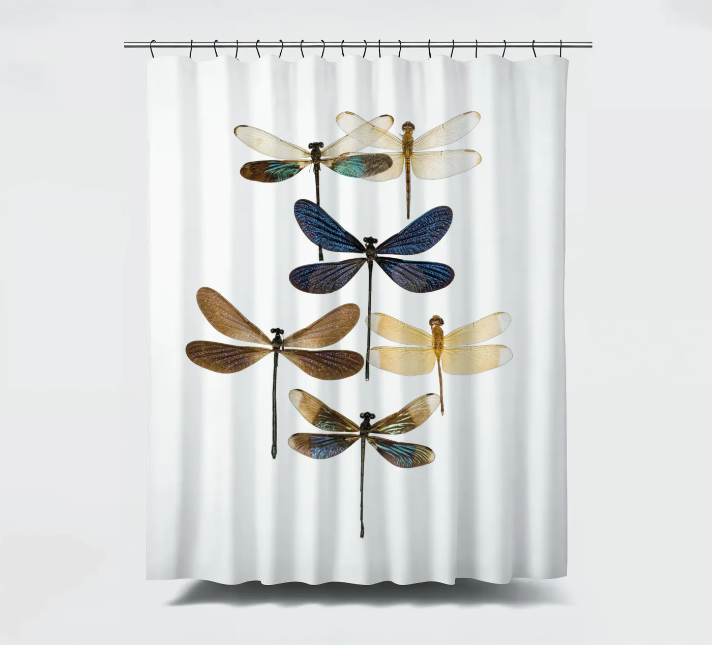 Dragonflies Duschvorhang von Curious Collections by Marielle Leenders
