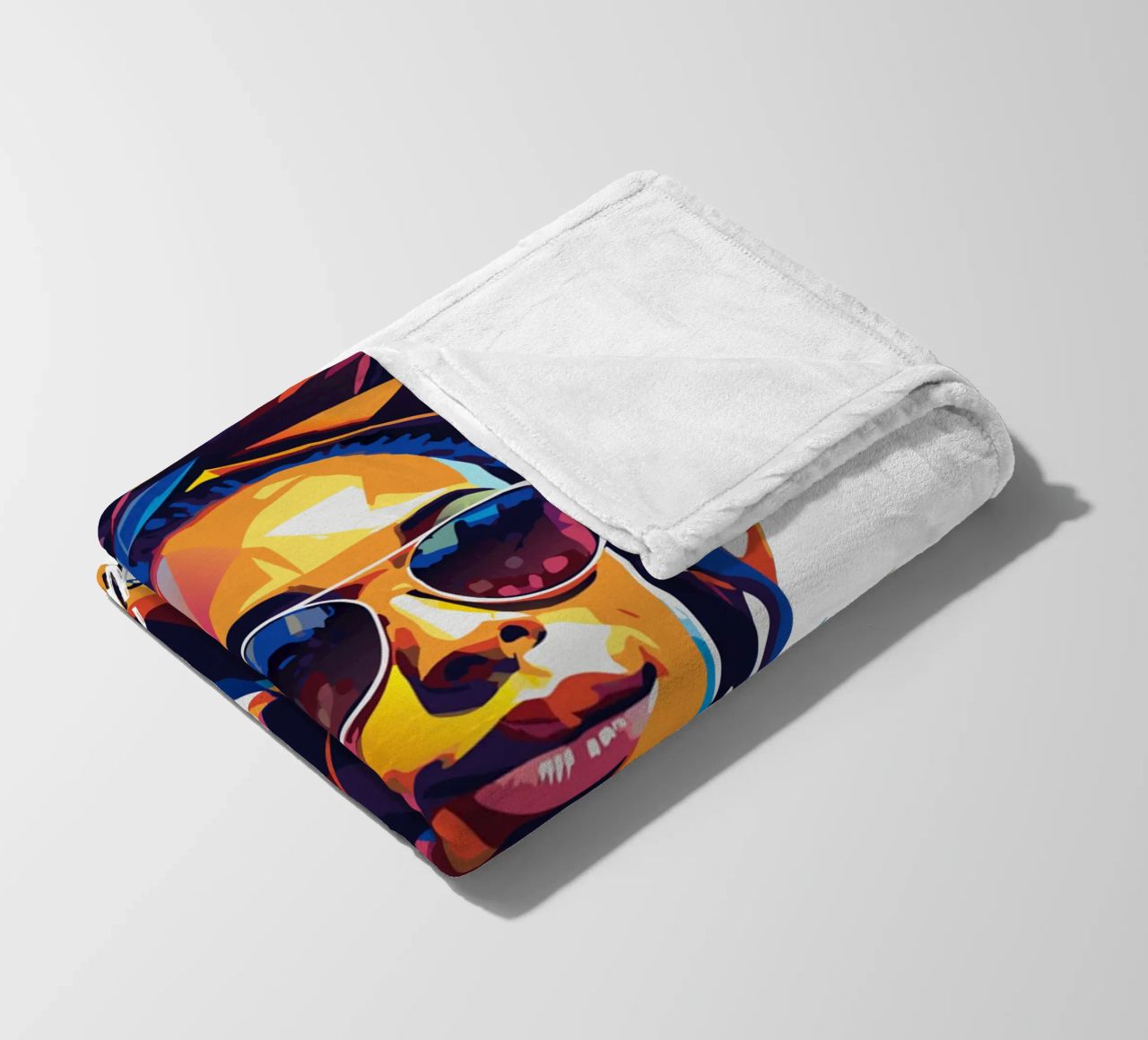 Alicia Keys Portrait in WPAP Pop Art coperta in pile da vectorartnesia