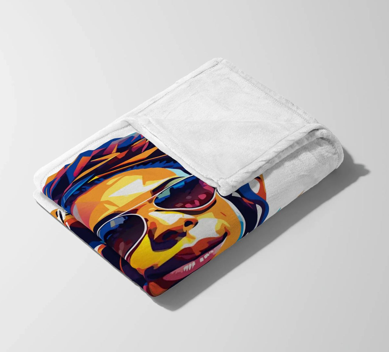Alicia Keys Portrait in WPAP Pop Art coperta in pile da vectorartnesia