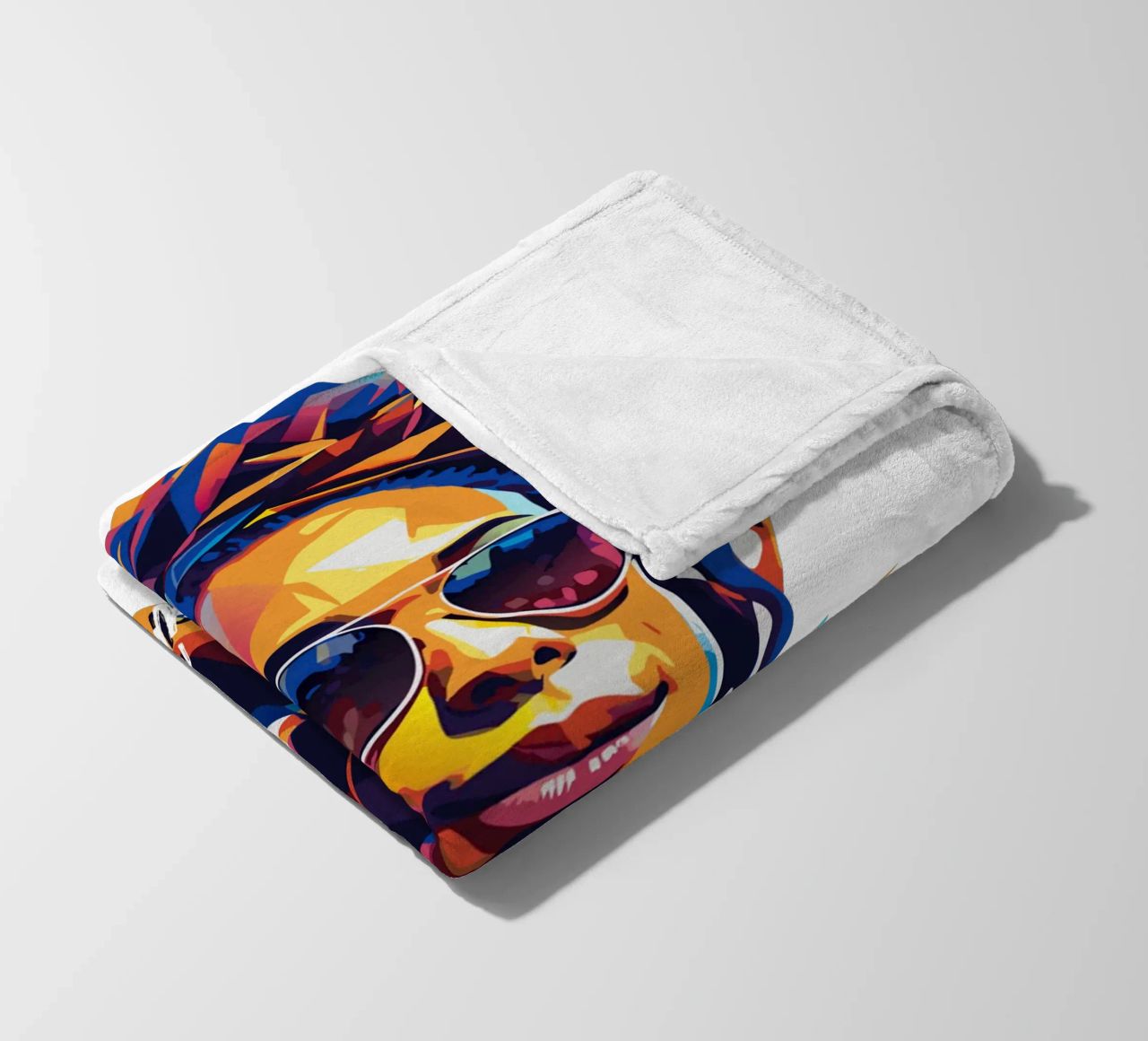 Alicia Keys Portrait in WPAP Pop Art coperta in pile da vectorartnesia