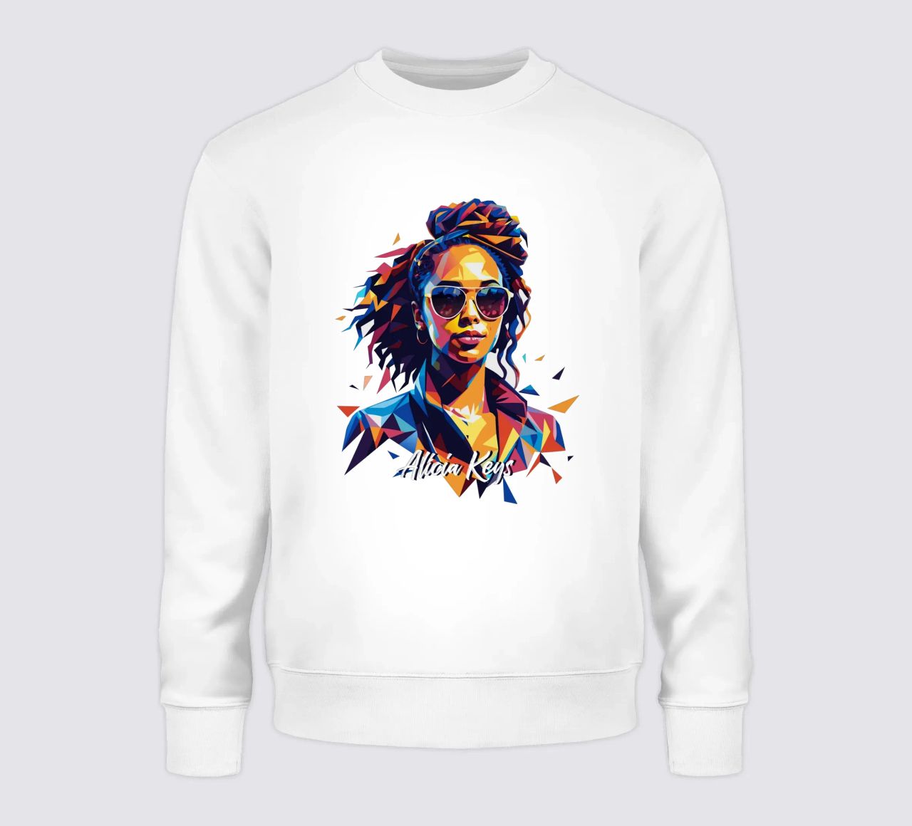 Alicia Keys Portrait in WPAP Pop Art felpa da vectorartnesia