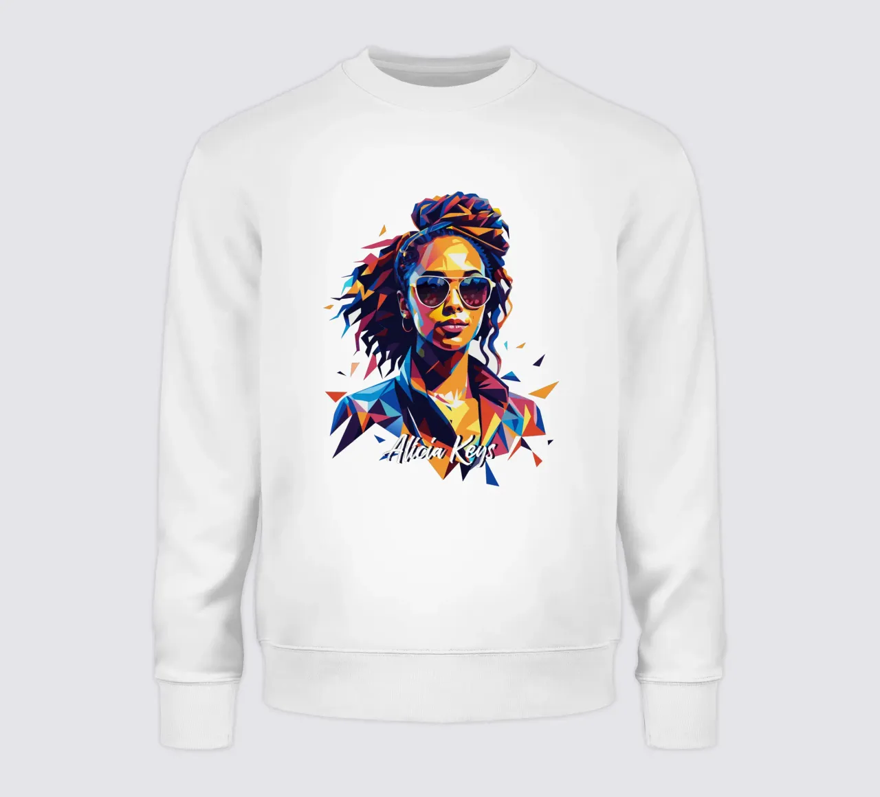 Alicia Keys Portrait in WPAP Pop Art felpa da vectorartnesia