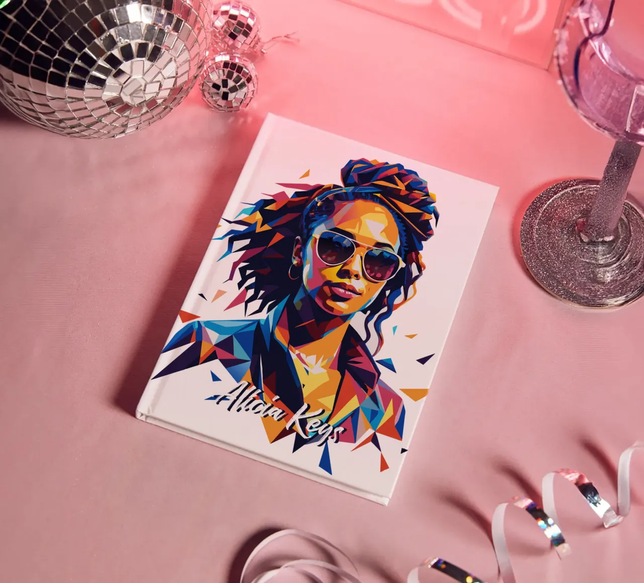Alicia Keys Portrait in WPAP Pop Art diario da vectorartnesia