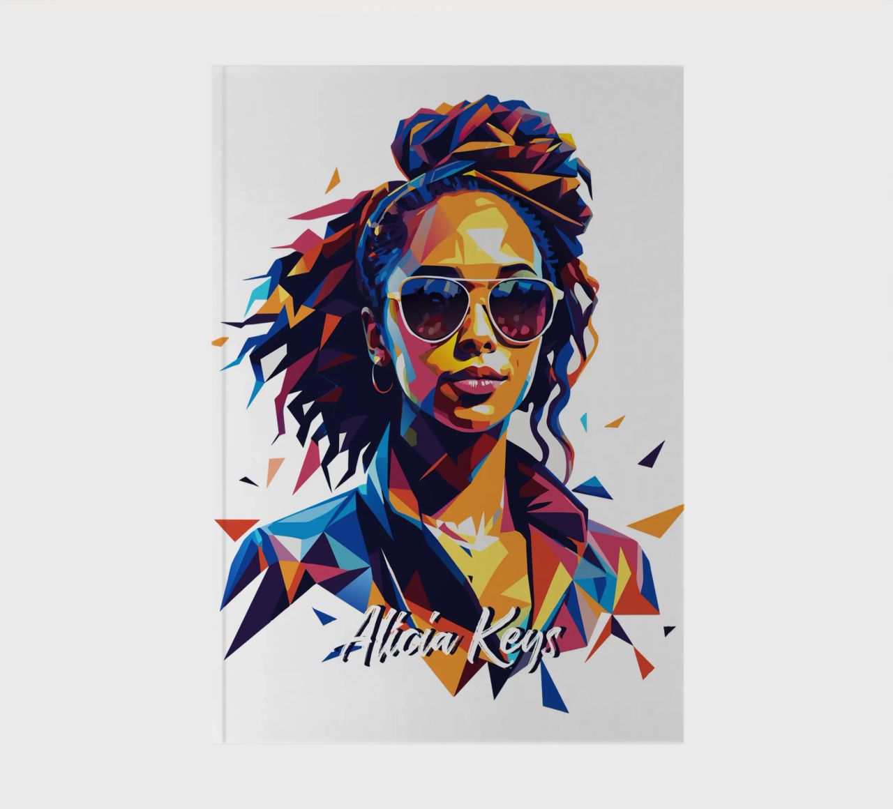 Alicia Keys Portrait in WPAP Pop Art diario da vectorartnesia