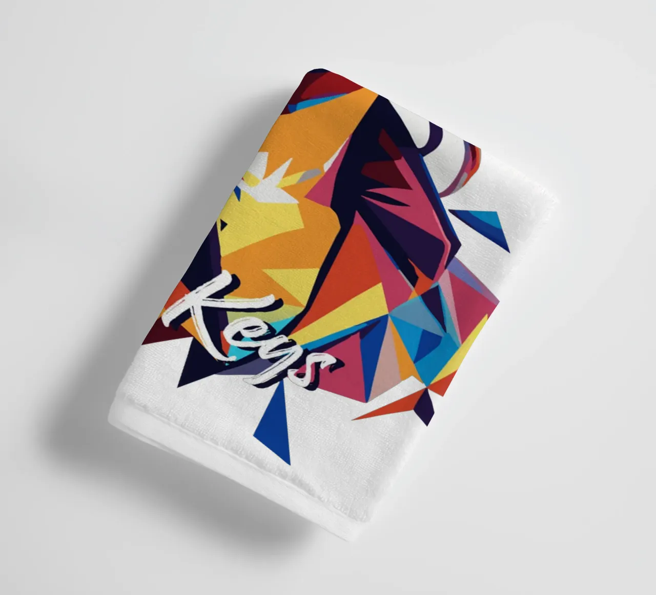 Alicia Keys Portrait in WPAP Pop Art asciugamano da bagno da vectorartnesia