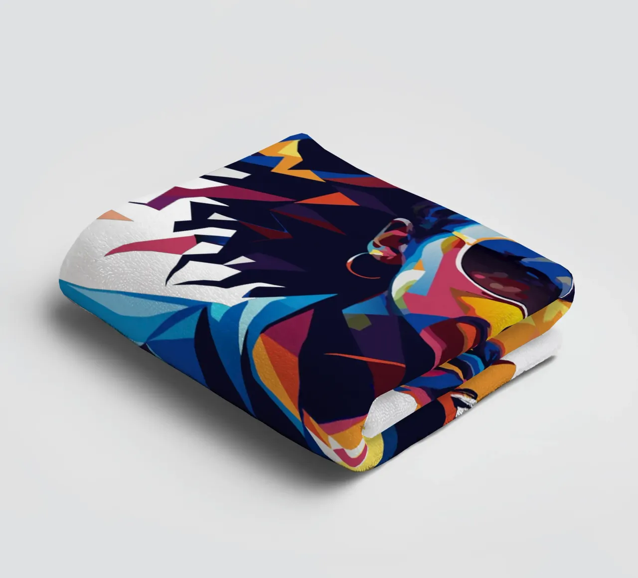 Alicia Keys Portrait in WPAP Pop Art asciugamano da bagno da vectorartnesia