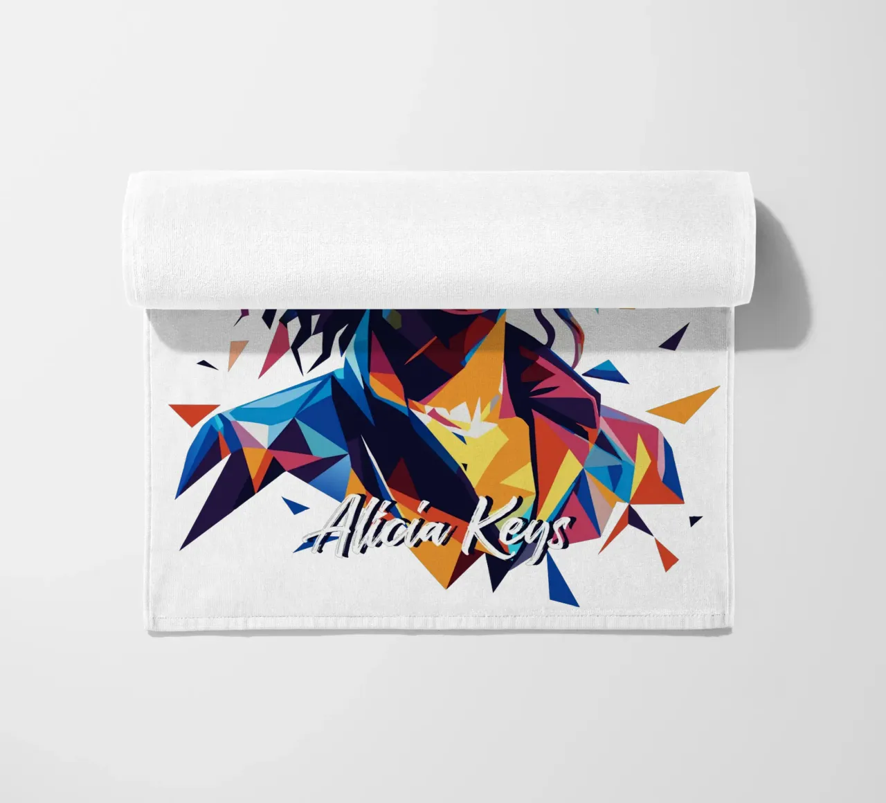 Alicia Keys Portrait in WPAP Pop Art telo mare da vectorartnesia