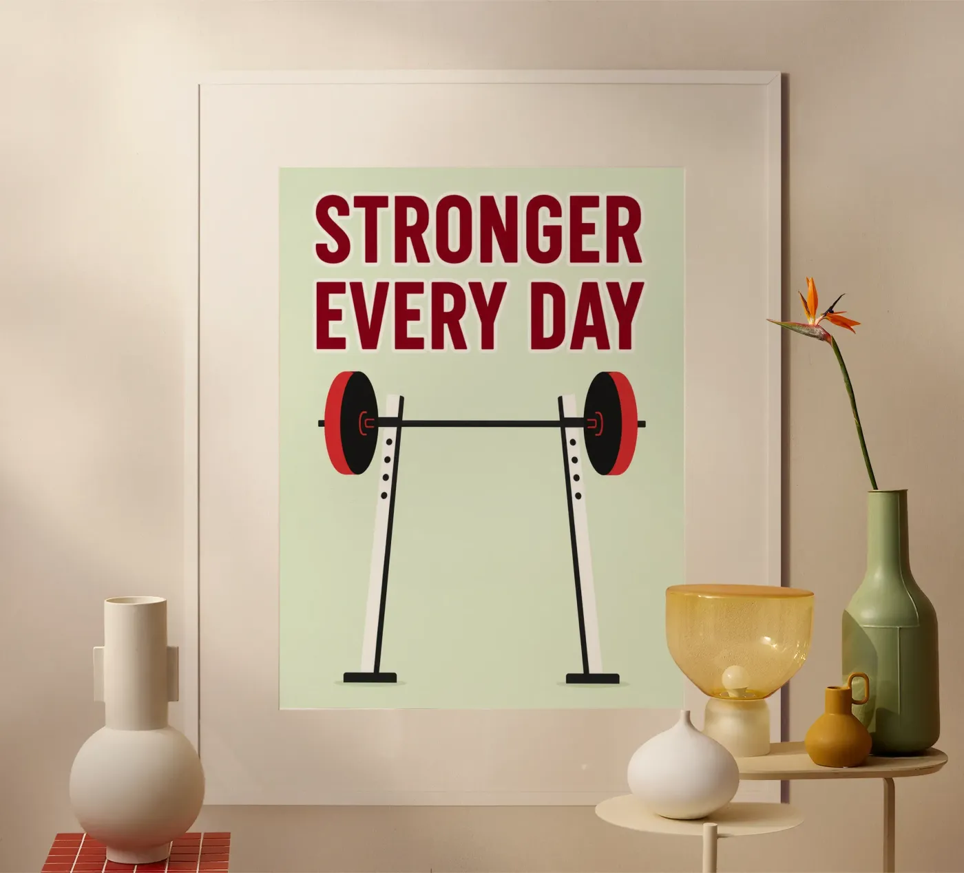 stronger everyday poster by danine