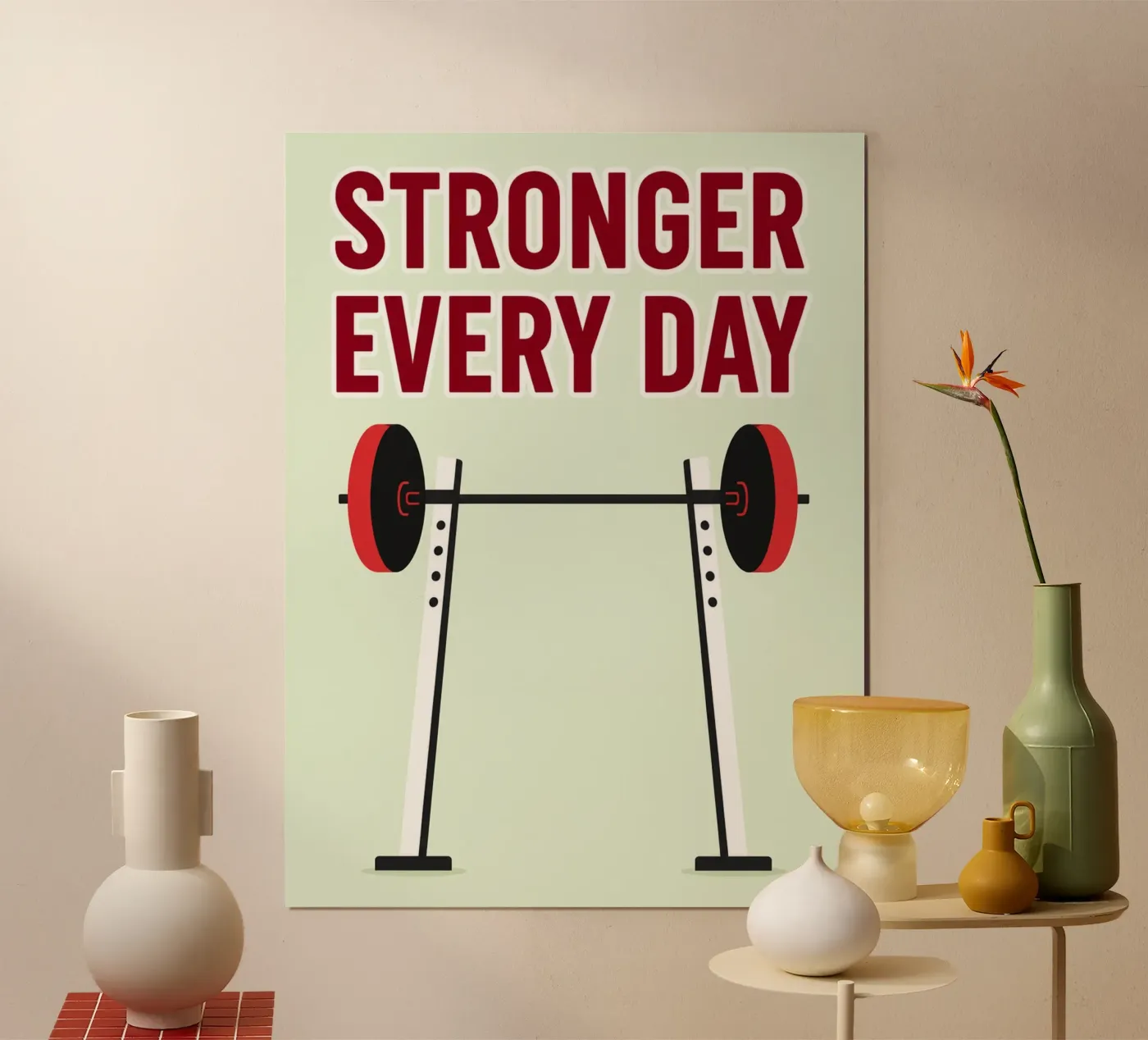 stronger everyday poster by danine