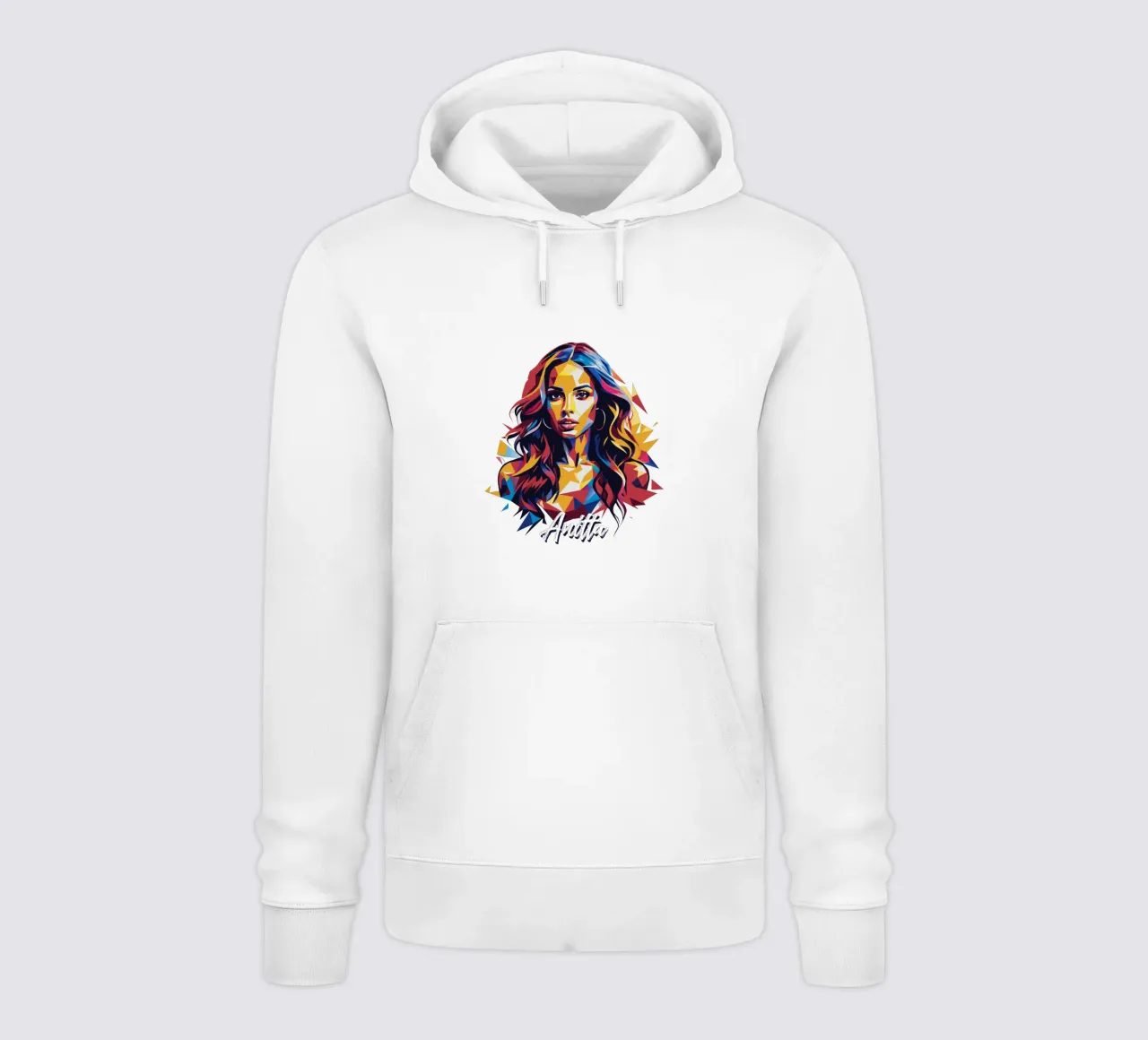 Anitta Portrait in WPAP Pop Art felpa con cappuccio da vectorartnesia
