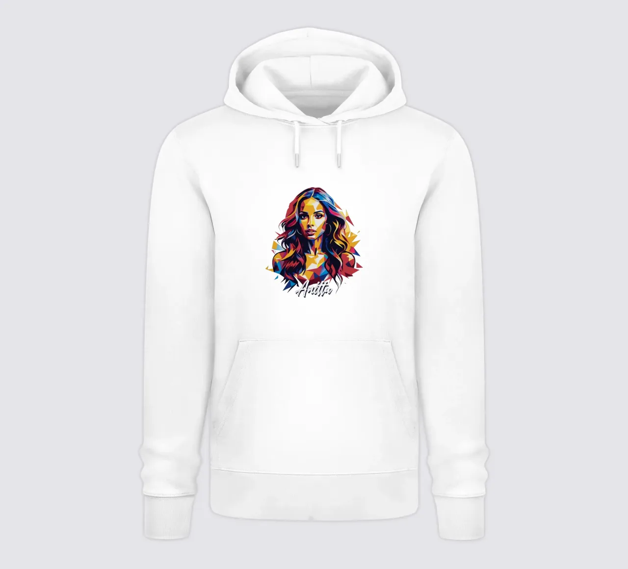 Anitta Portrait in WPAP Pop Art felpa con cappuccio da vectorartnesia