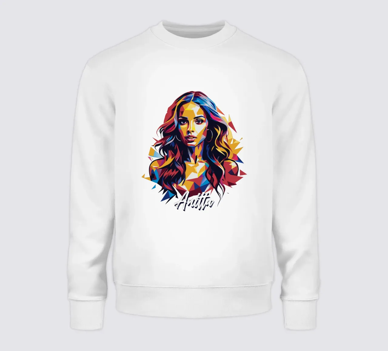 Anitta Portrait in WPAP Pop Art felpa da vectorartnesia