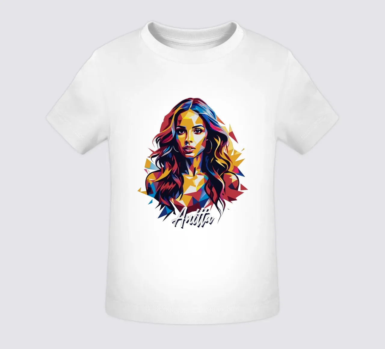 Anitta Portrait in WPAP Pop Art maglietta neonato da vectorartnesia