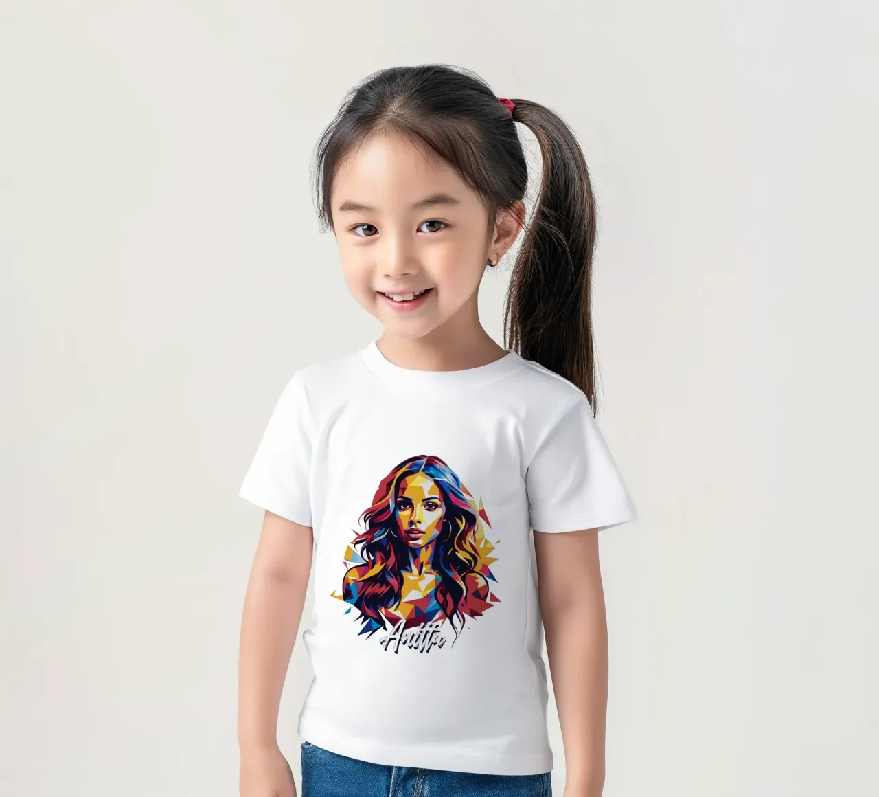 Anitta Portrait in WPAP Pop Art t-shirt bambini da vectorartnesia