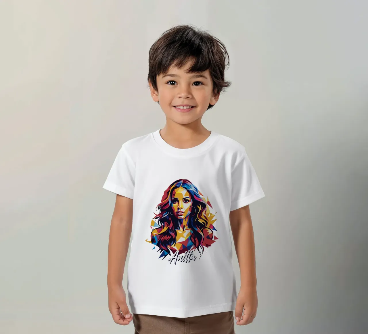 Anitta Portrait in WPAP Pop Art t-shirt bambini da vectorartnesia