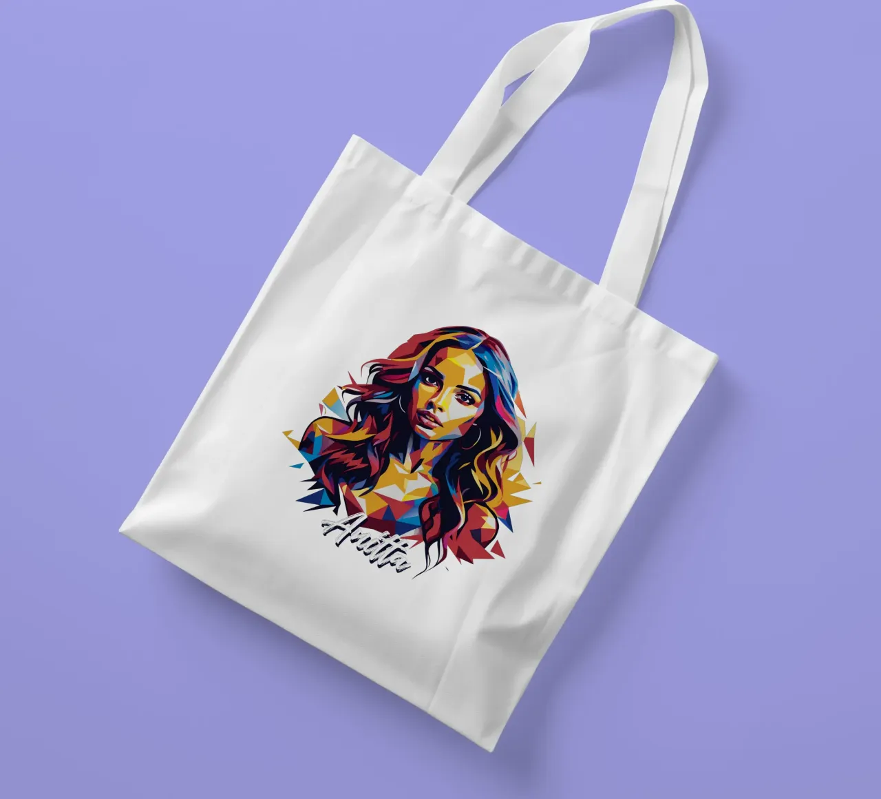 Anitta Portrait in WPAP Pop Art borsa in juta da vectorartnesia
