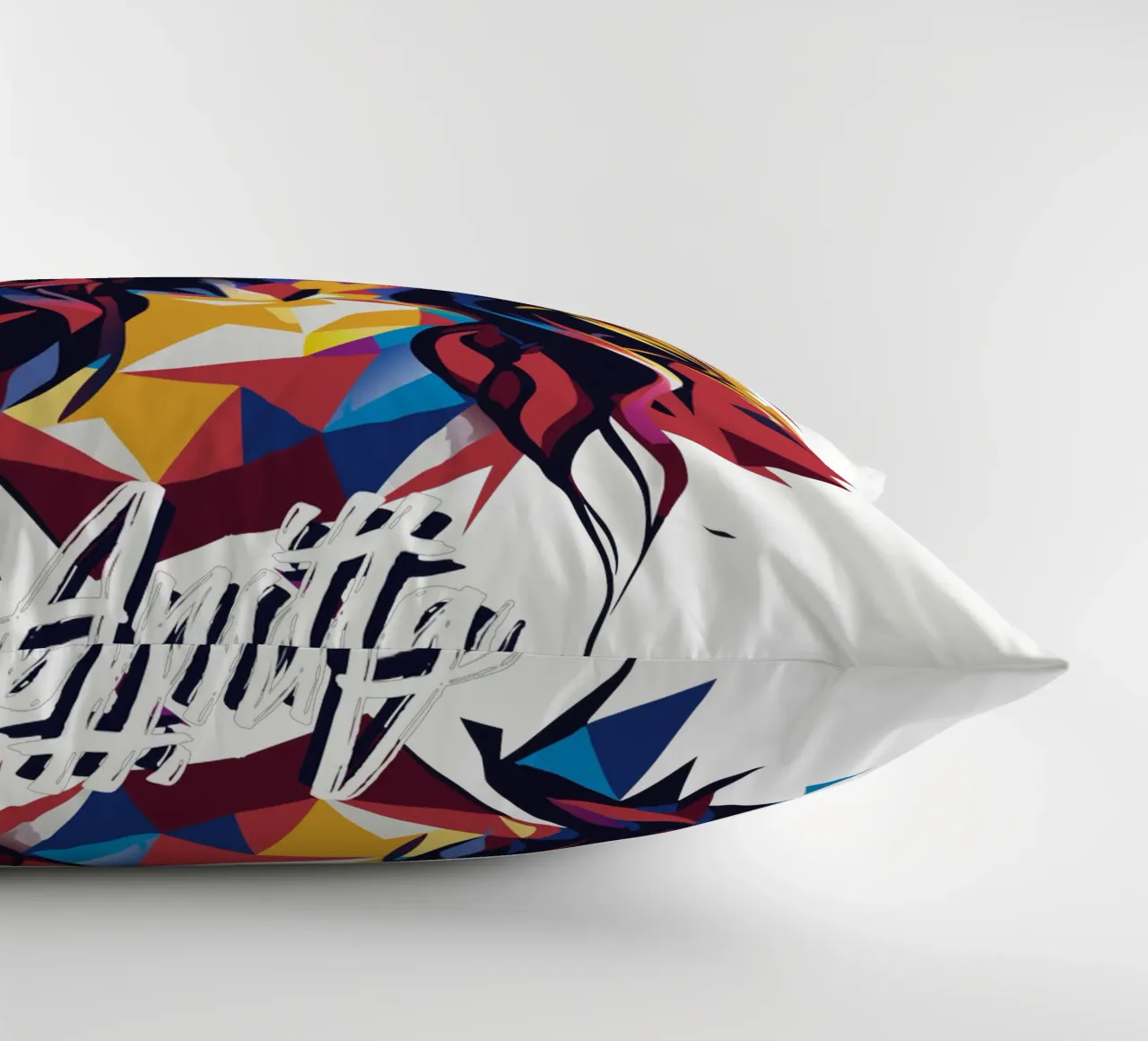 Anitta Portrait in WPAP Pop Art cuscino da vectorartnesia