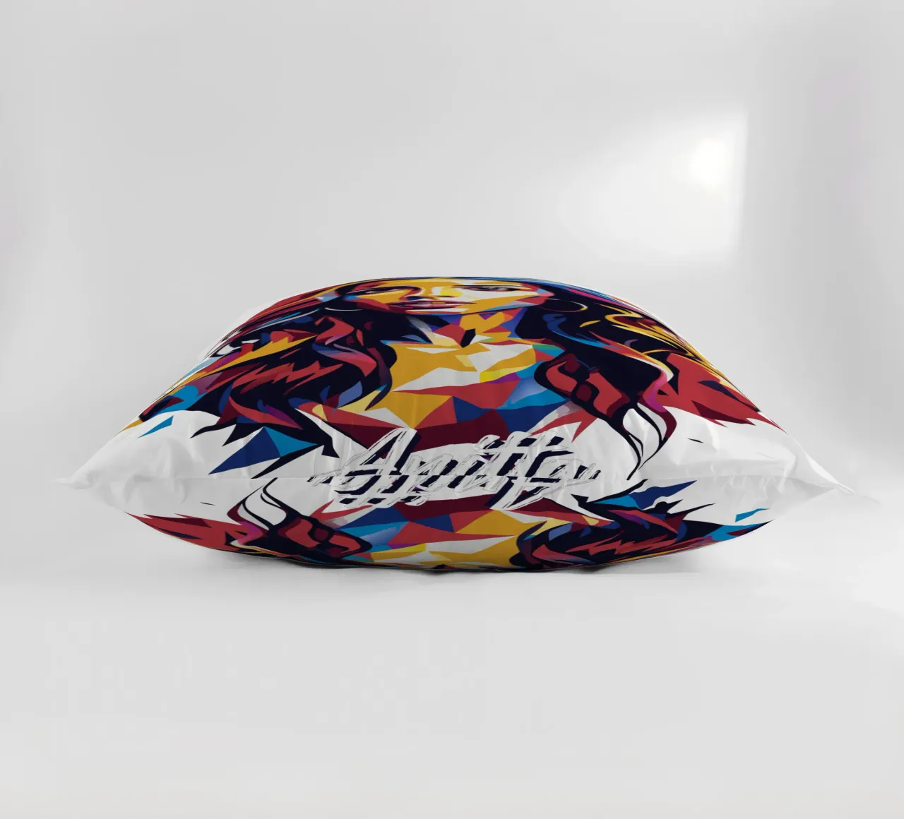 Anitta Portrait in WPAP Pop Art cuscino da vectorartnesia