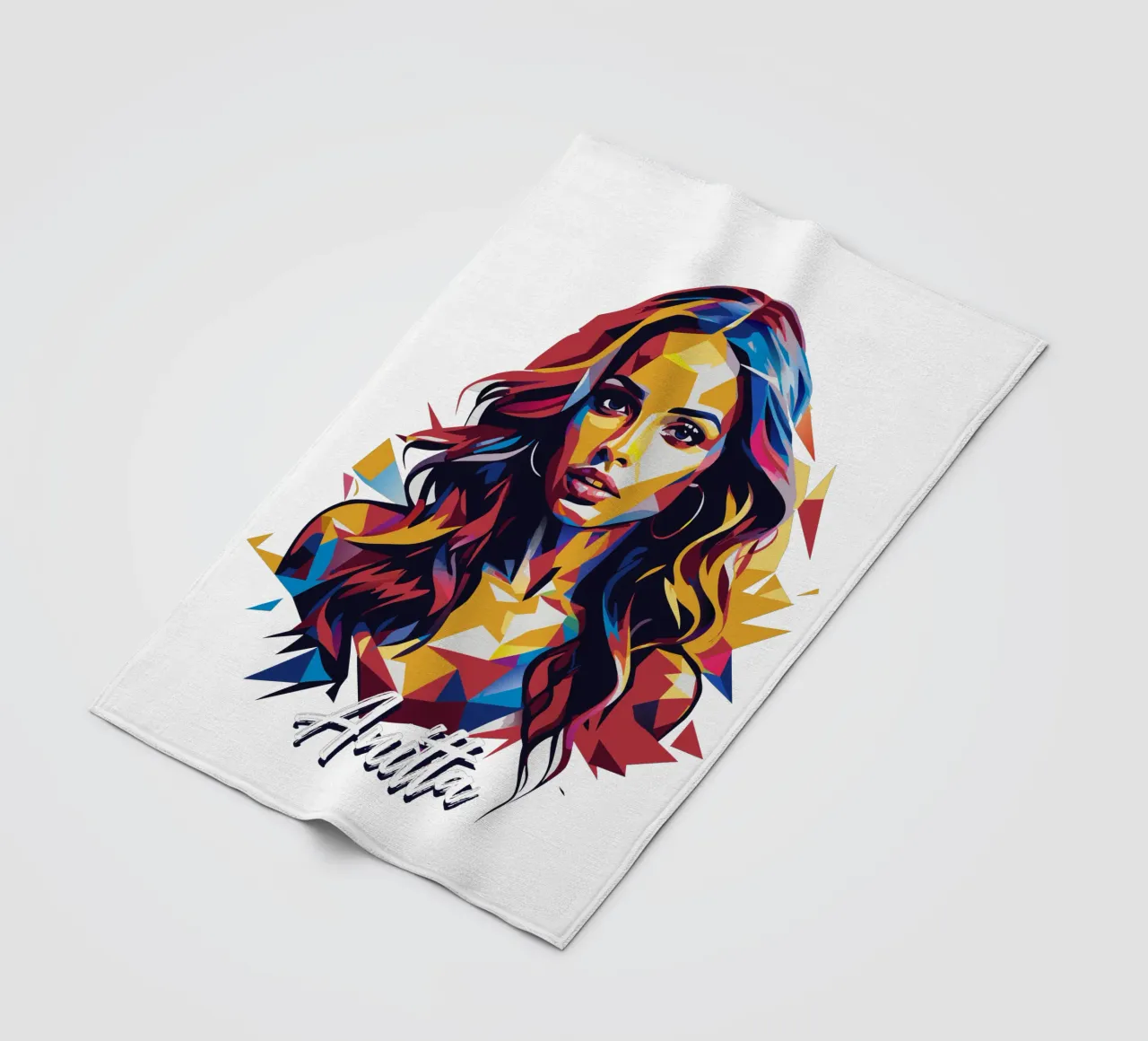 Anitta Portrait in WPAP Pop Art coperta in pile da vectorartnesia