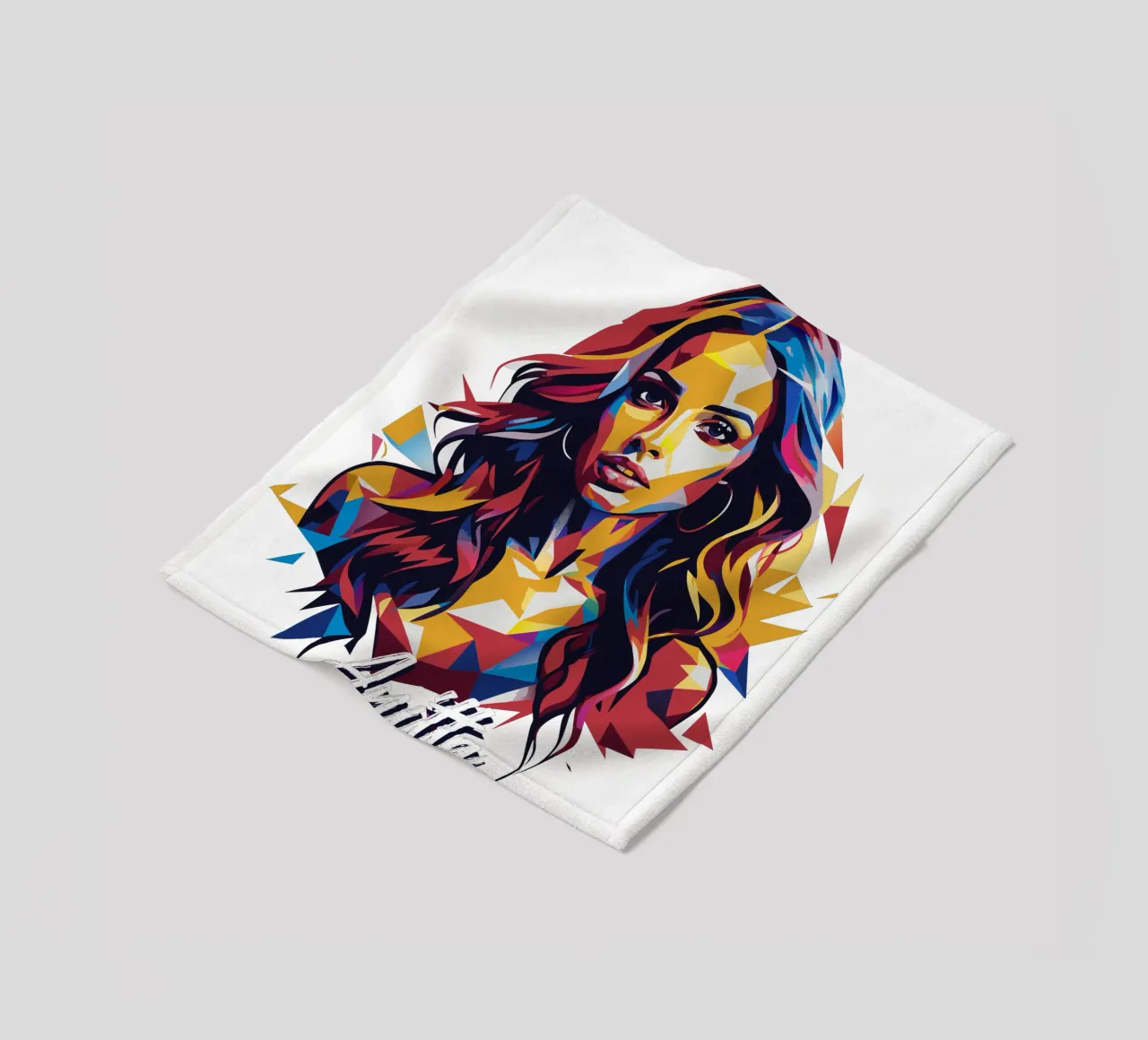 Anitta Portrait in WPAP Pop Art coperta in pile da vectorartnesia