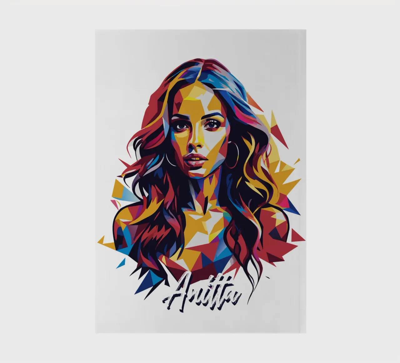 Anitta Portrait in WPAP Pop Art diario da vectorartnesia