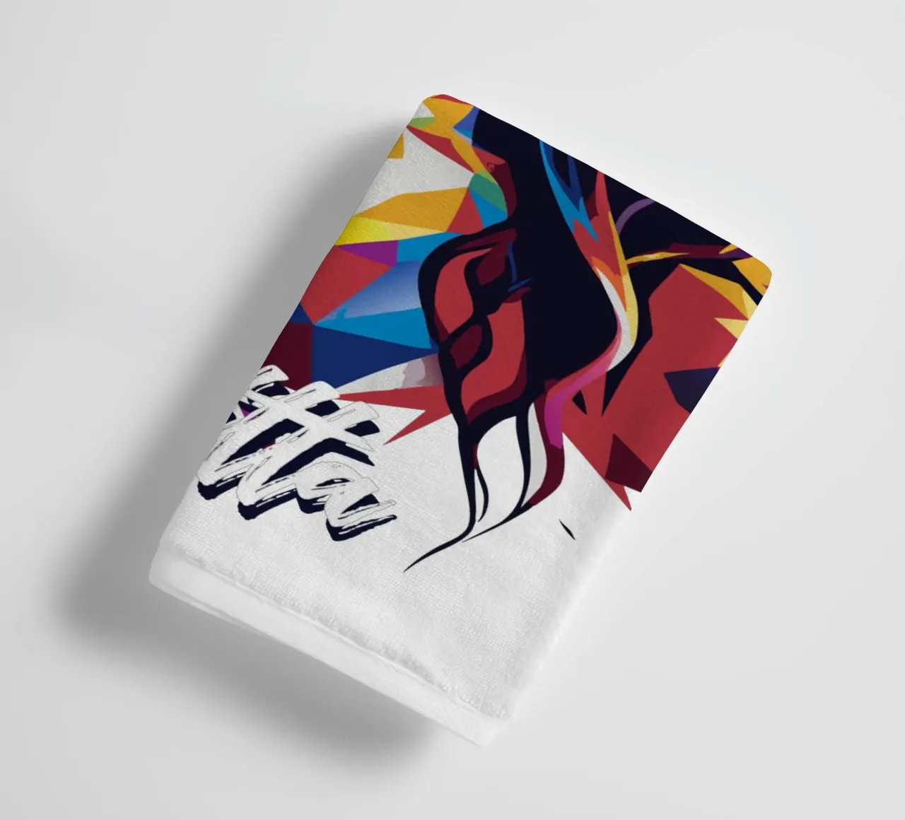 Anitta Portrait in WPAP Pop Art asciugamano da bagno da vectorartnesia