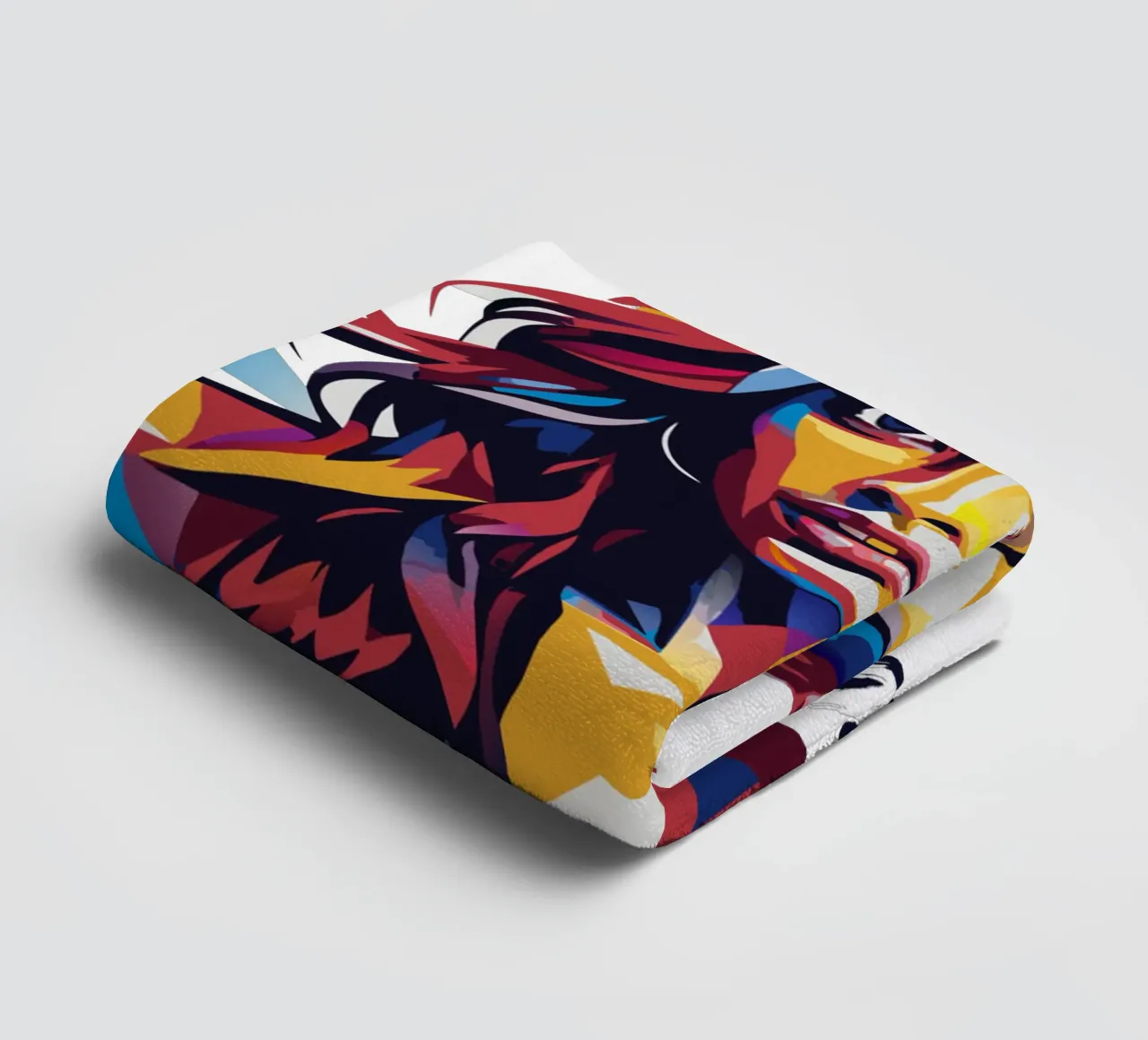 Anitta Portrait in WPAP Pop Art asciugamano da bagno da vectorartnesia