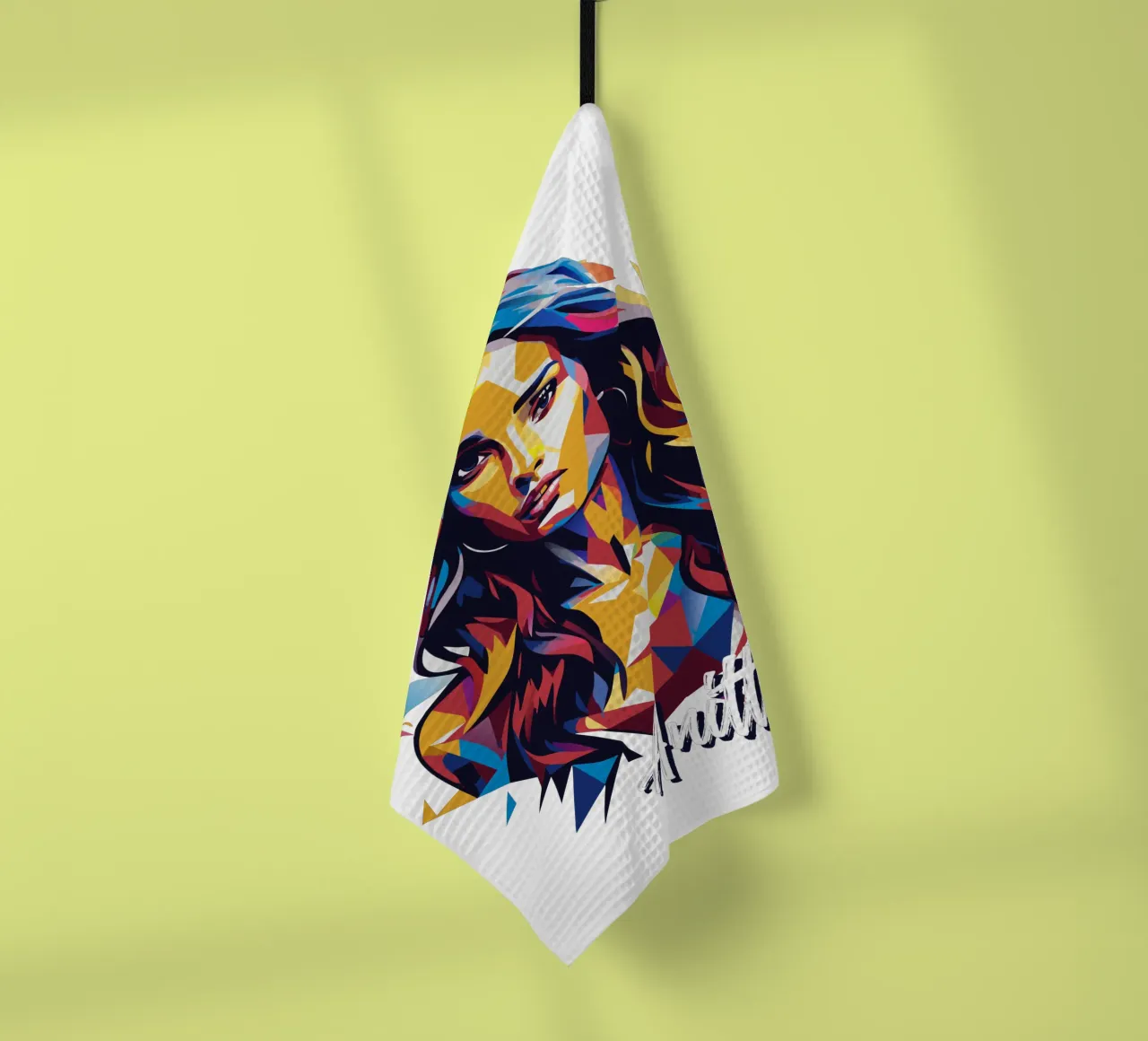 Anitta Portrait in WPAP Pop Art canovaccio da cucina da vectorartnesia