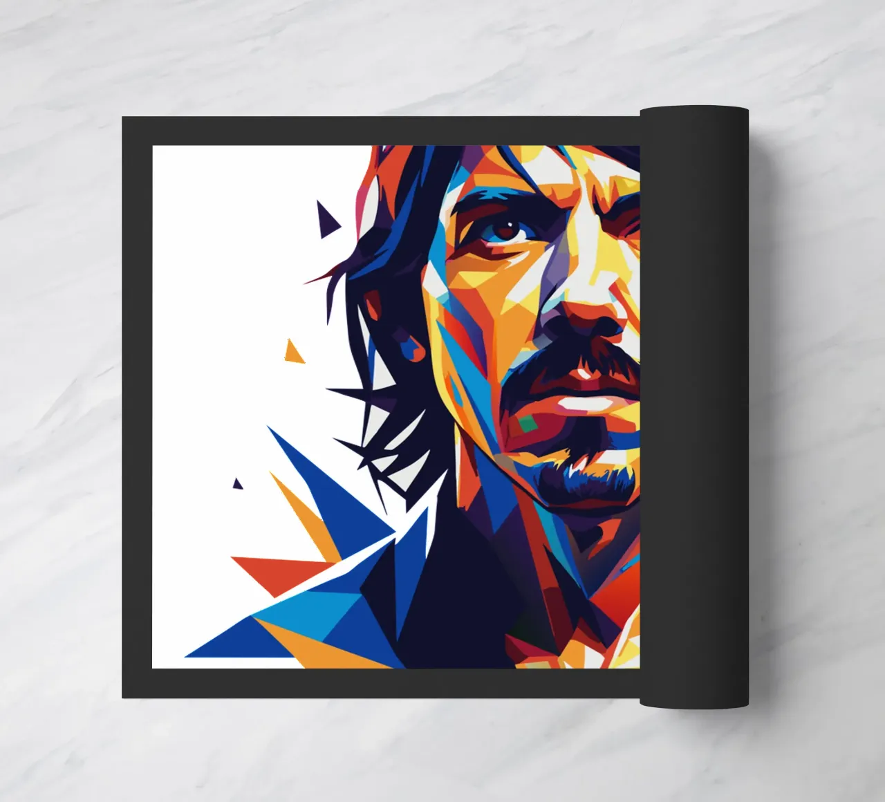 Anthony Kiedies portrait in WPAP Pop Art zerbino da vectorartnesia