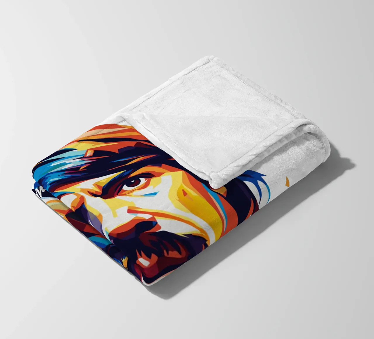 Anthony Kiedies portrait in WPAP Pop Art coperta in pile da vectorartnesia