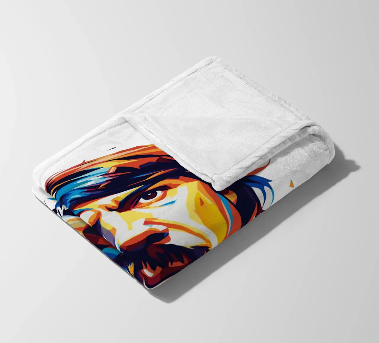Anthony Kiedies portrait in WPAP Pop Art coperta in pile da vectorartnesia