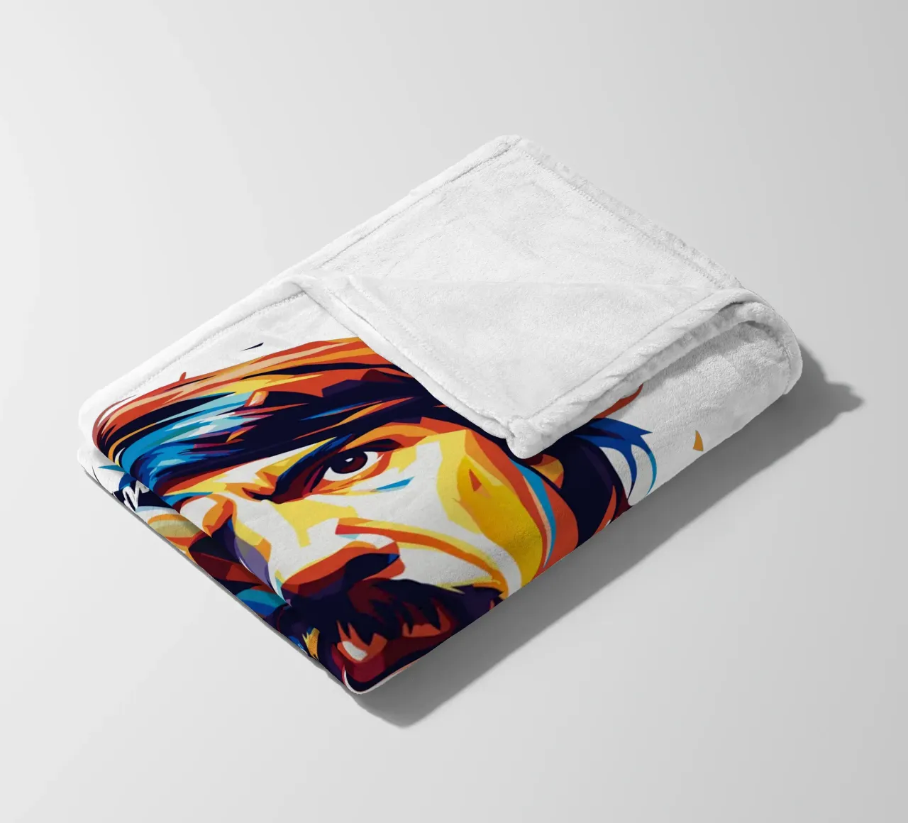Anthony Kiedies portrait in WPAP Pop Art coperta in pile da vectorartnesia
