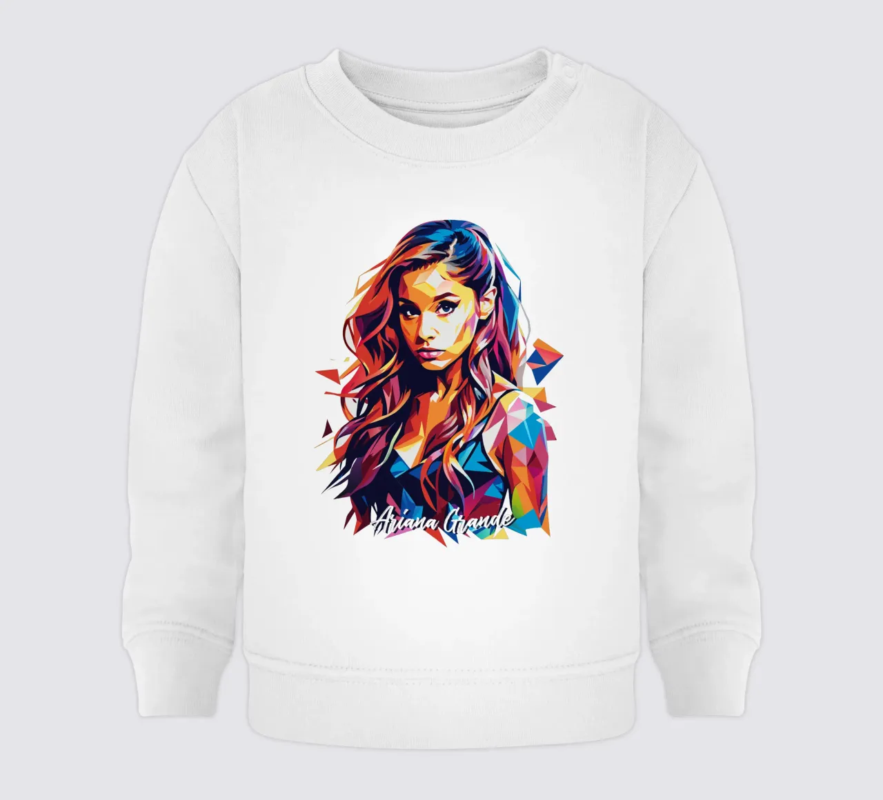 Ariana Grande Portrait in WPAP Pop Art felpa neonato da vectorartnesia