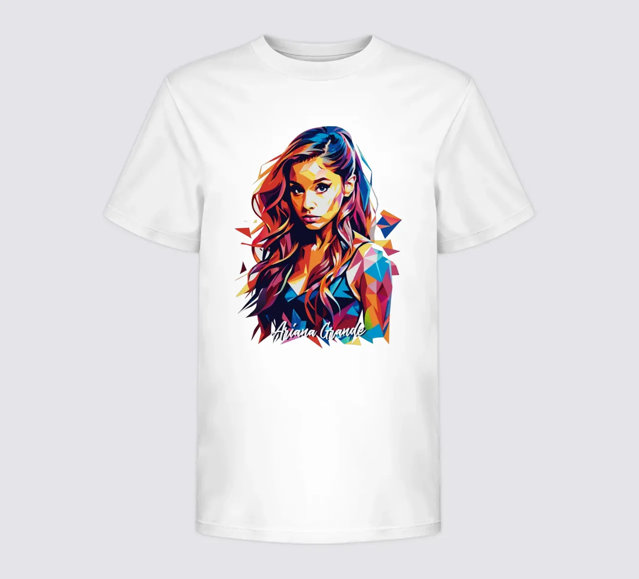 Ariana Grande Portrait in WPAP Pop Art t-shirt bambini da vectorartnesia