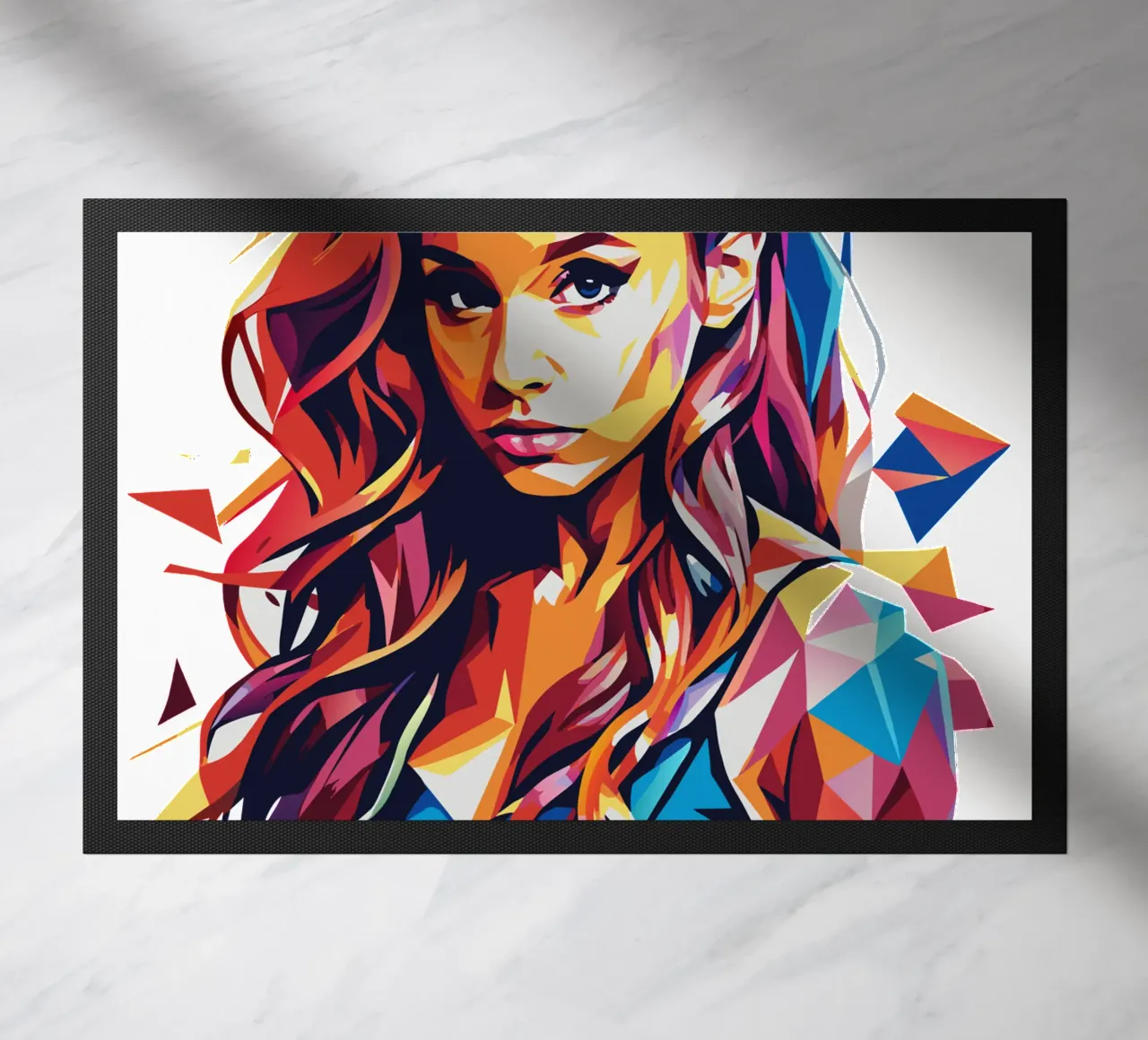 Ariana Grande Portrait in WPAP Pop Art zerbino da vectorartnesia