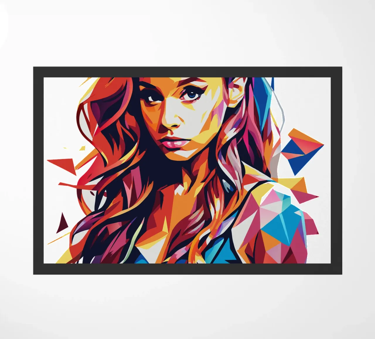 Ariana Grande Portrait in WPAP Pop Art zerbino da vectorartnesia