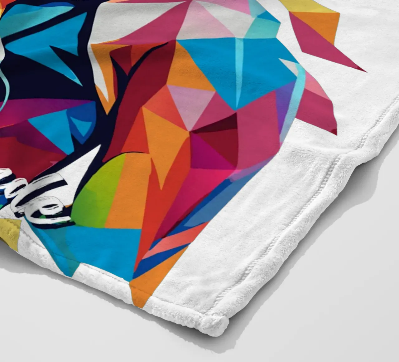 Ariana Grande Portrait in WPAP Pop Art coperta in pile da vectorartnesia