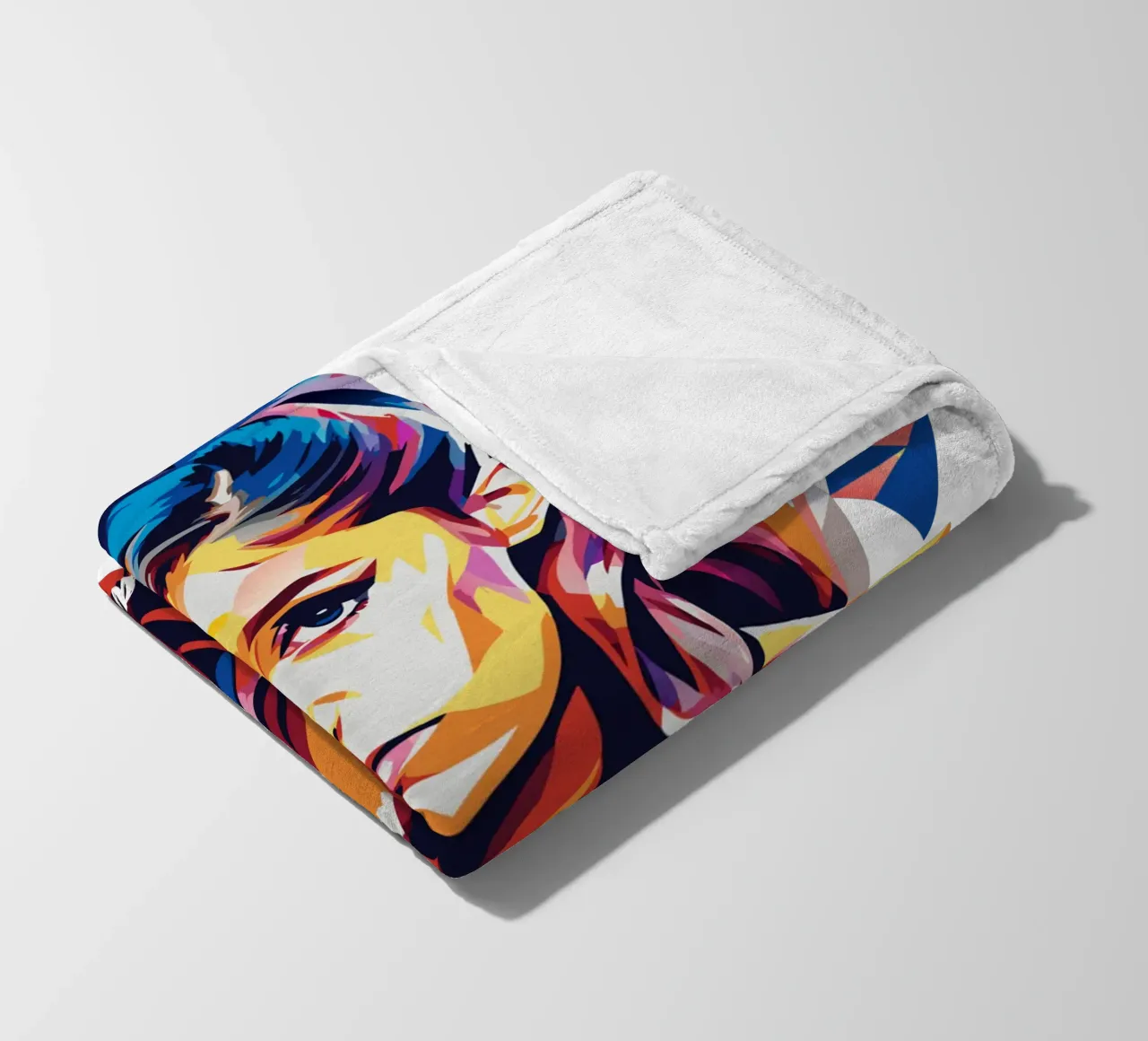 Ariana Grande Portrait in WPAP Pop Art coperta in pile da vectorartnesia