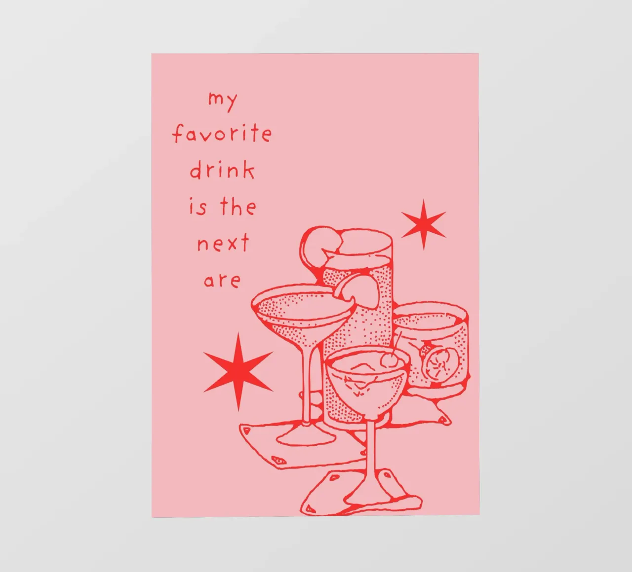 my favorite drink is the next are pellicola backlit da LisaArtes