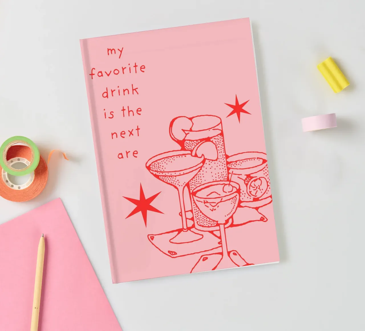my favorite drink is the next are notebook by LisaArtes
