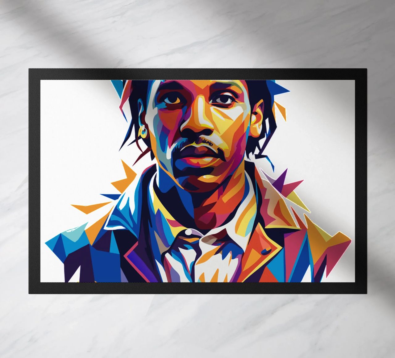 Asap Rocky Portrait in WPAP zerbino da vectorartnesia