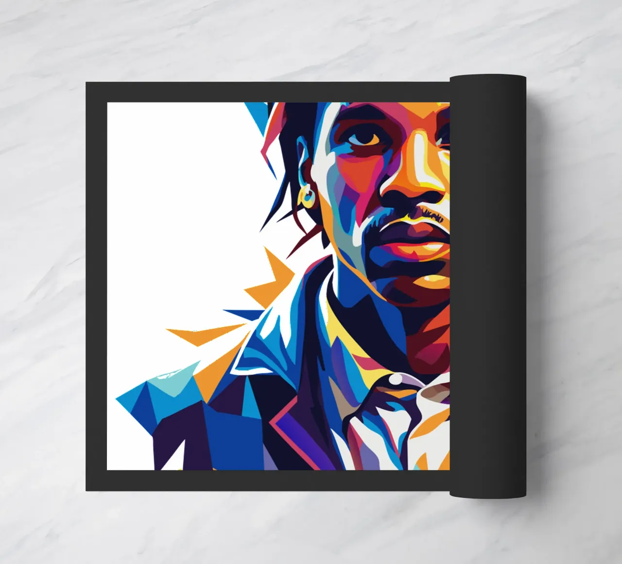 Asap Rocky Portrait in WPAP zerbino da vectorartnesia